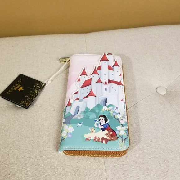 Loungefly Disney Snow White Castle Scene Wallet NEW - Picture 8 of 12